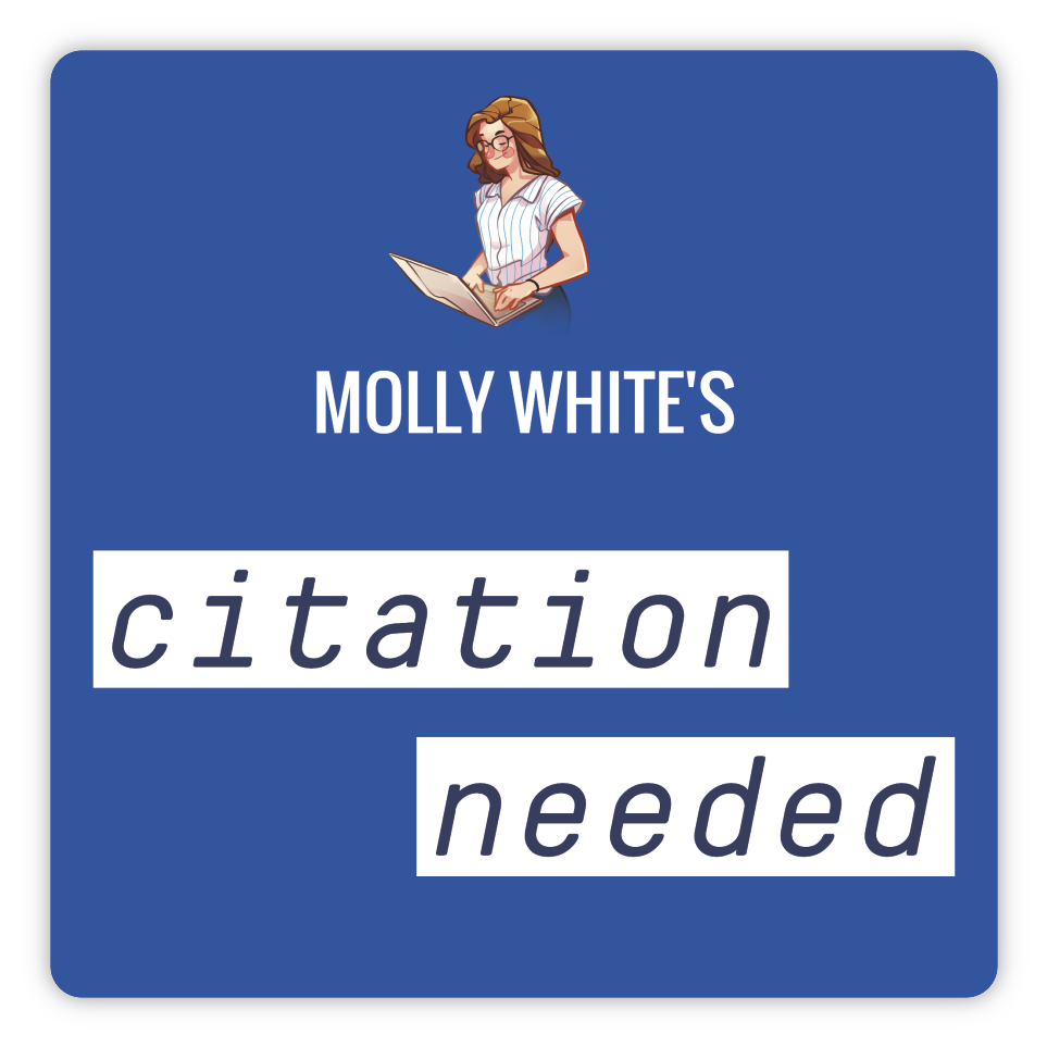 Citation Needed podcast design sticker