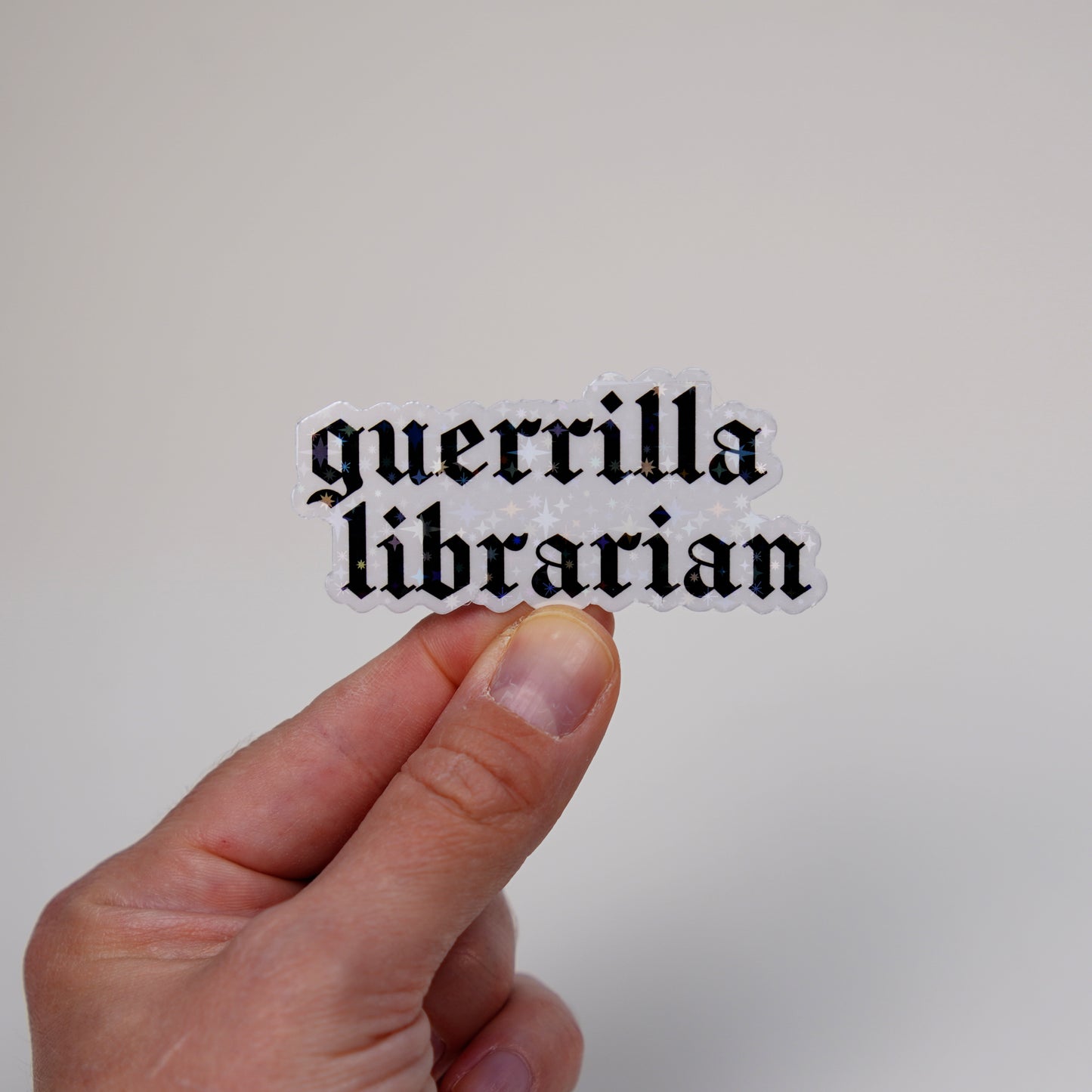 Guerrilla librarian sticker