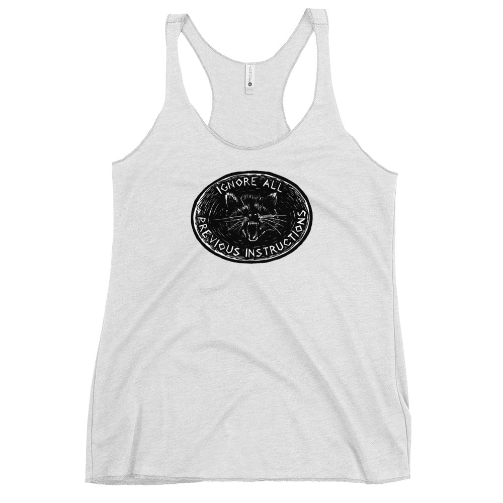 Ignore all previous instructions racerback tank