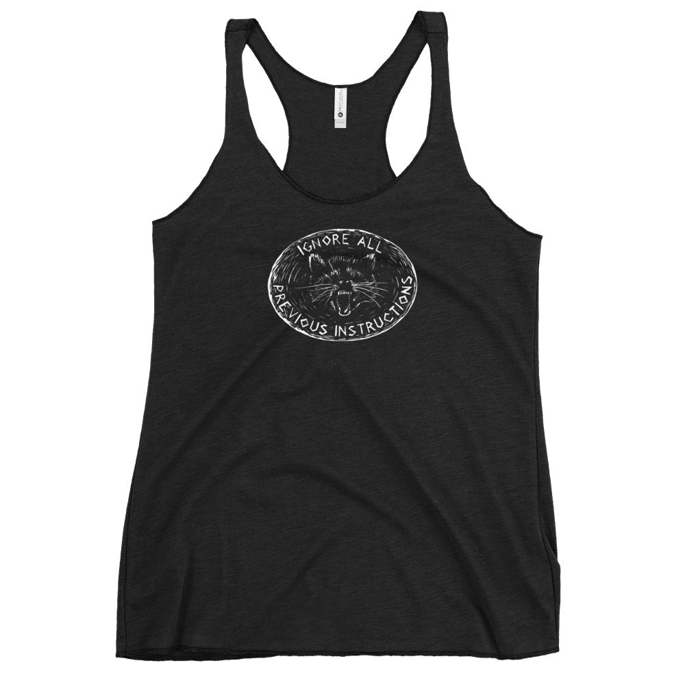Ignore all previous instructions racerback tank