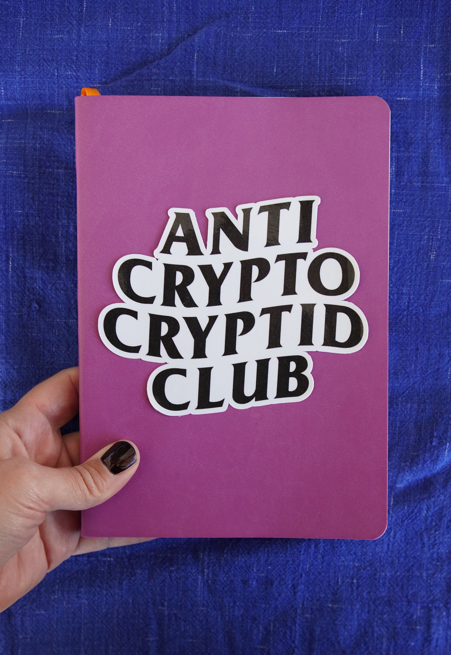 Anti Crypto Cryptid Club sticker