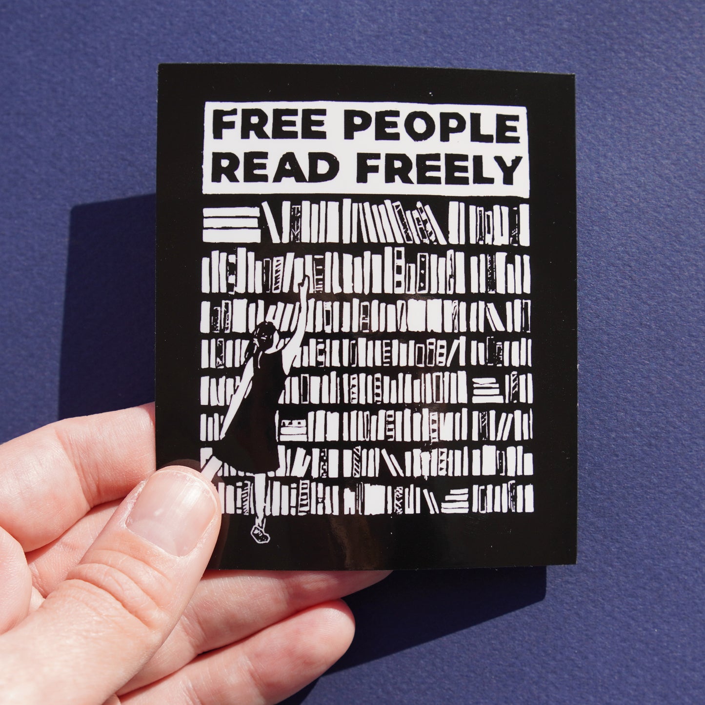 Free People Read Freely illustration sticker