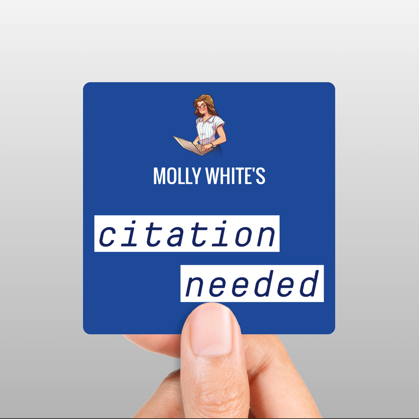 Citation Needed podcast design sticker