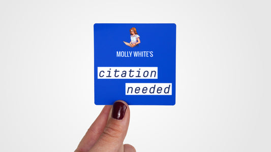 Citation Needed podcast design sticker