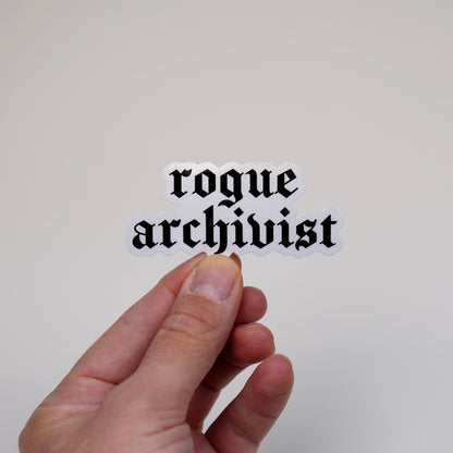 Rogue archivist sticker