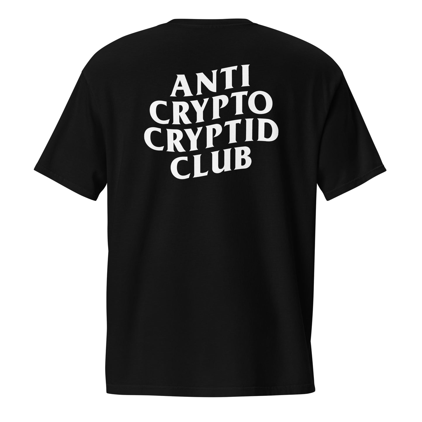 Bigfoot - Anti Crypto Cryptid Club unisex pocket t-shirt