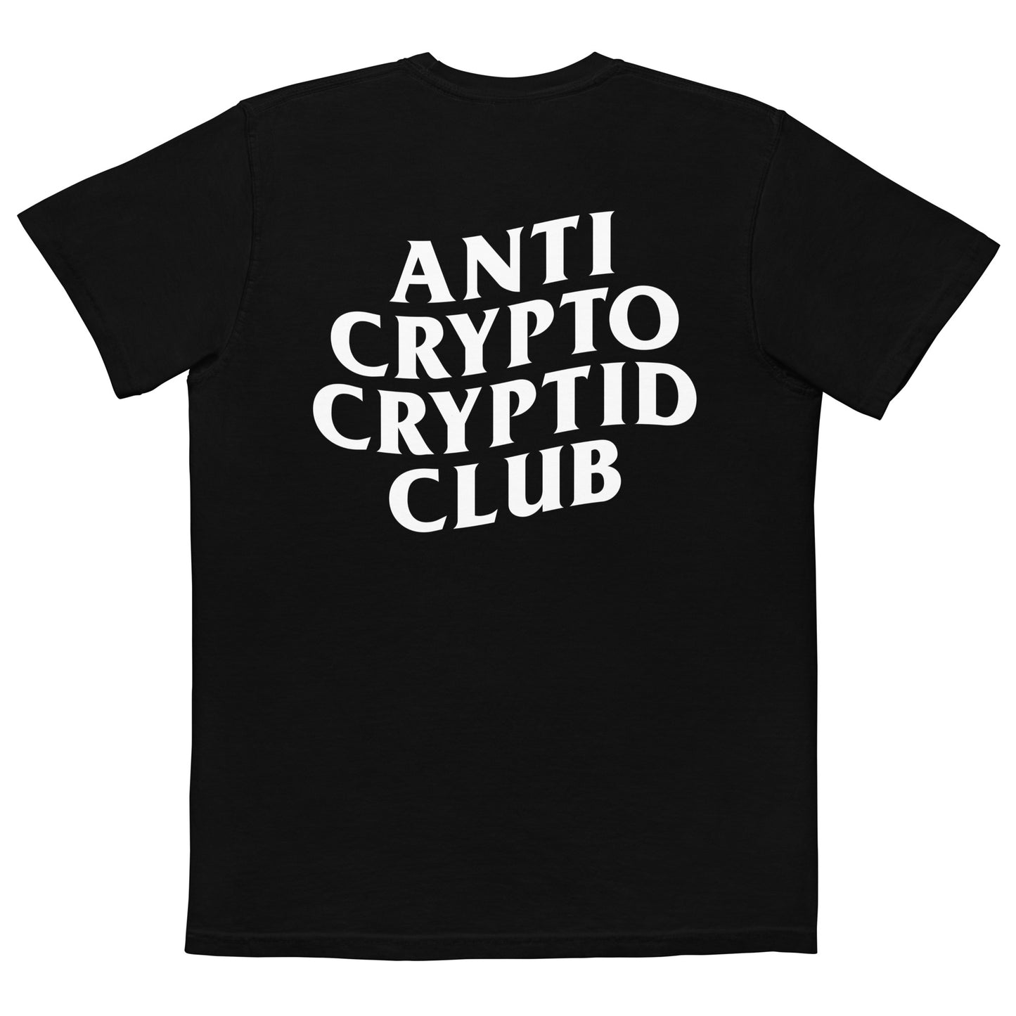 Mothman - Anti Crypto Cryptid Club unisex pocket t-shirt