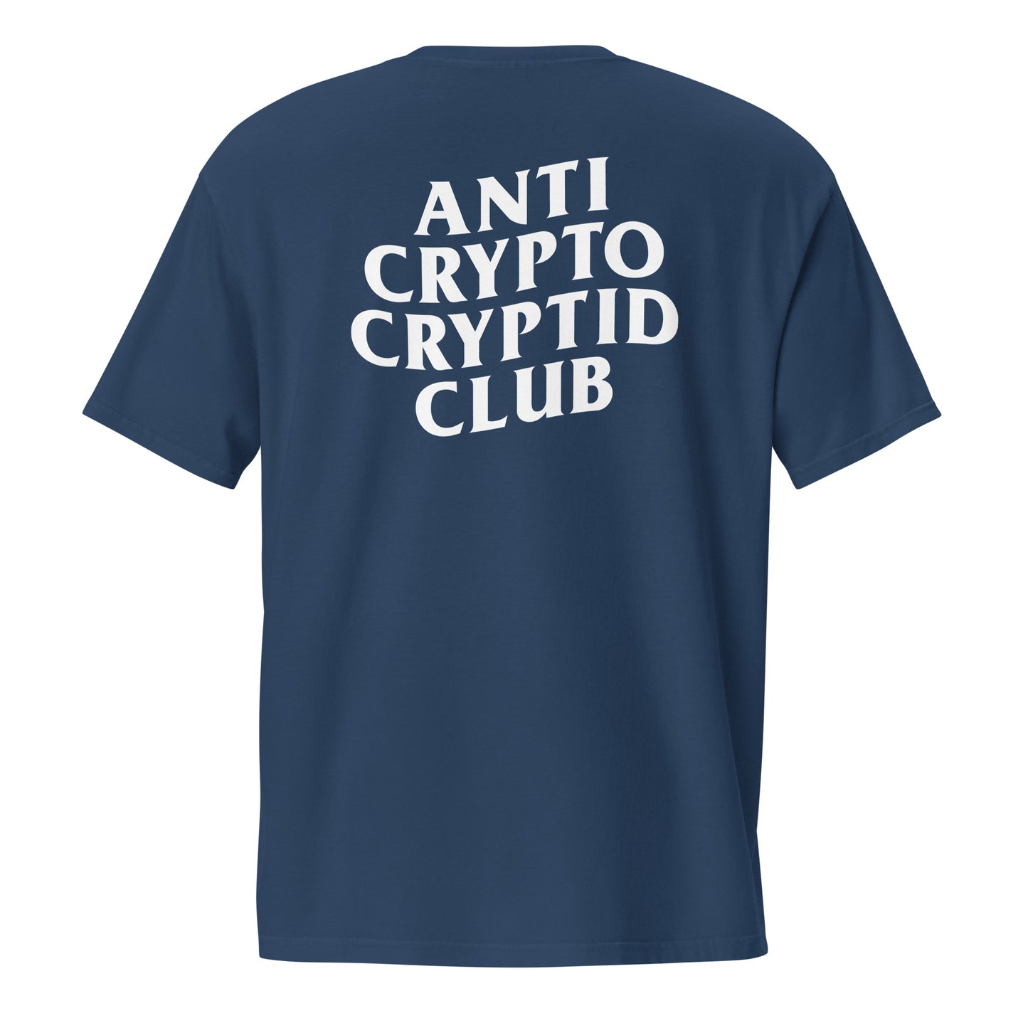 Bigfoot - Anti Crypto Cryptid Club unisex pocket t-shirt