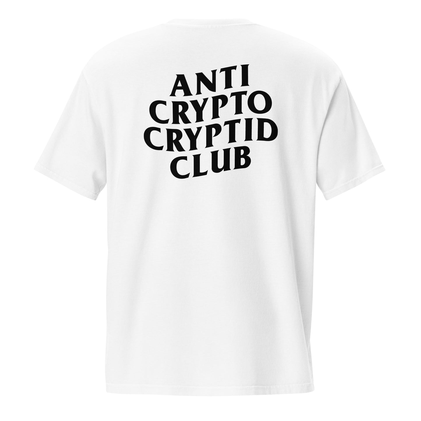 Bigfoot - Anti Crypto Cryptid Club unisex pocket t-shirt