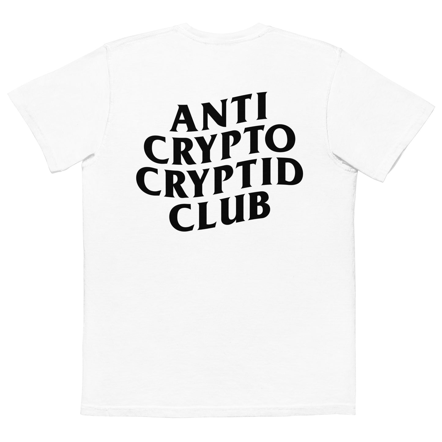 Mothman - Anti Crypto Cryptid Club unisex pocket t-shirt