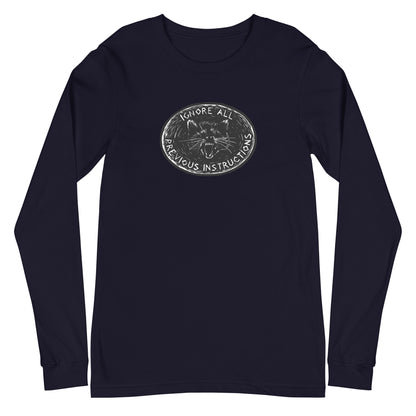 Ignore all previous instructions unisex long sleeve shirt